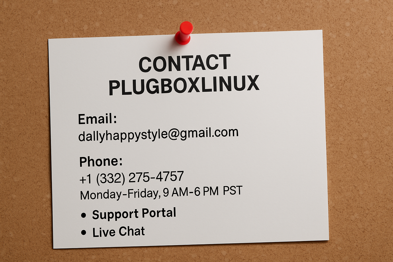 Contact PlugboxLinux